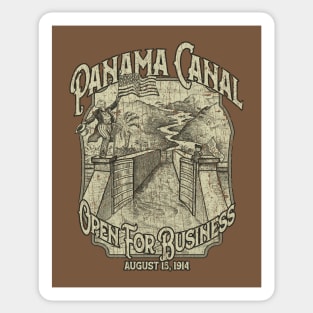 Panama Canal Open For Business 1914 Sticker